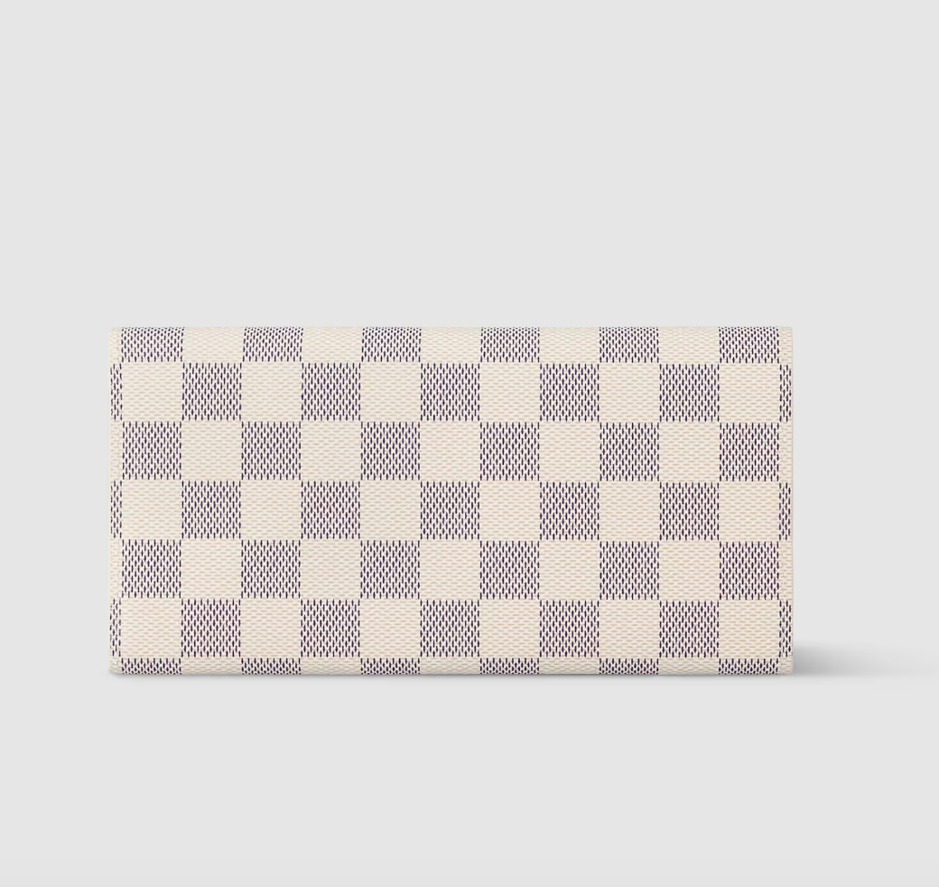 Portafoglio Emilie Tela Damier Azur