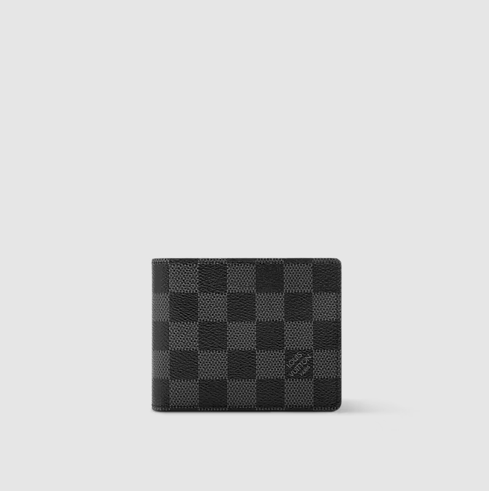 Portafoglio Slender Tela Damier Graphite