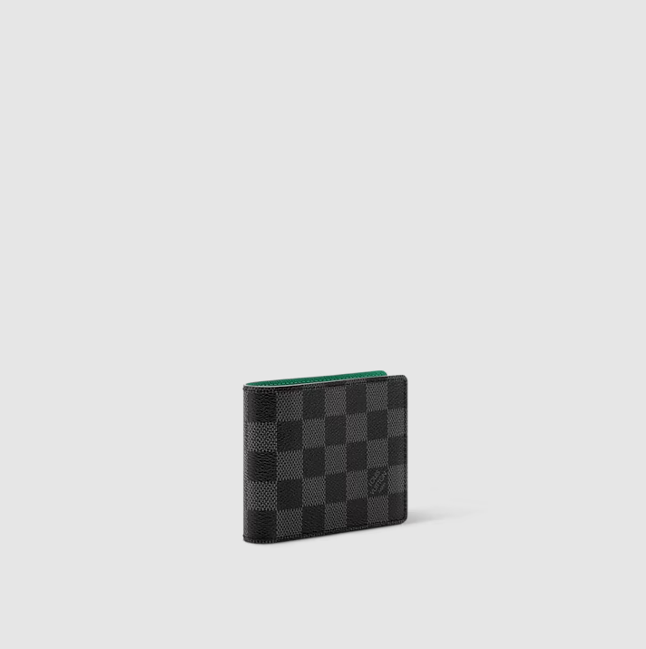 Portafoglio Slender Tela Damier Graphite