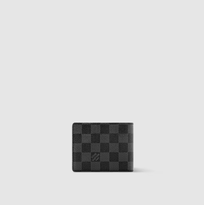 Portafoglio Slender Tela Damier Graphite