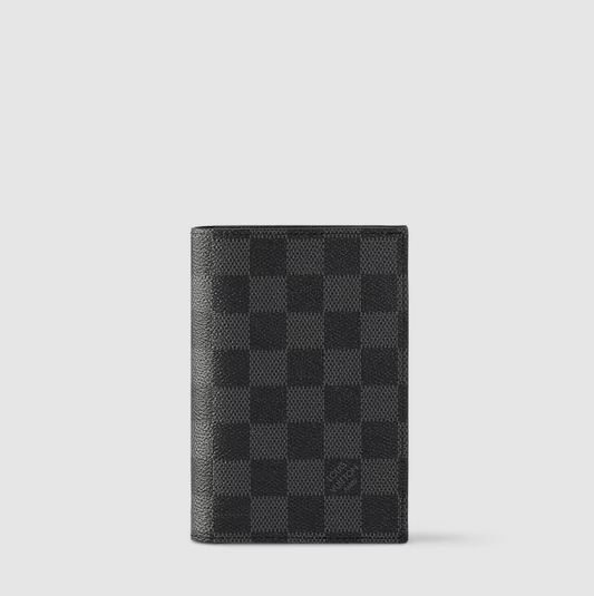Porta passaporto Tela Damier Graphite
