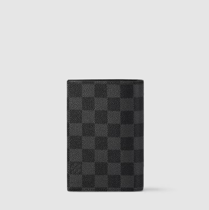 Porta passaporto Tela Damier Graphite