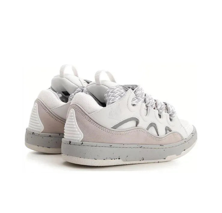 Lanvin Wmns Curb Sneakers ‘White Grey’