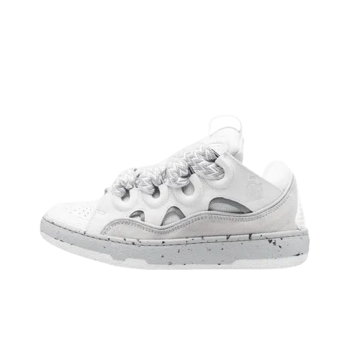 Lanvin Wmns Curb Sneakers ‘White Grey’