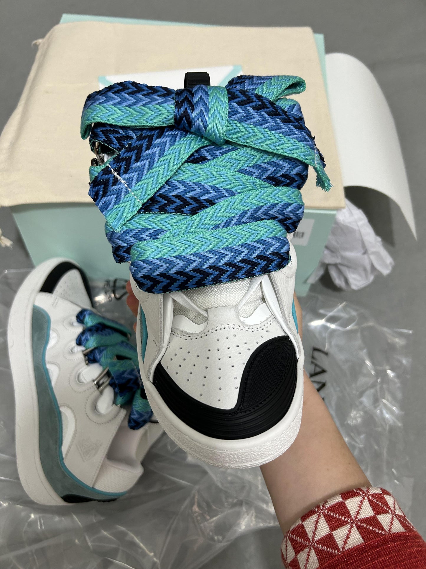 Sneakers LANVIN Bianca/Azzurra