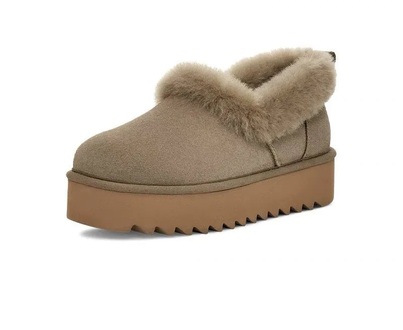 SABOT PELUCHE ELASTICO BEIGE