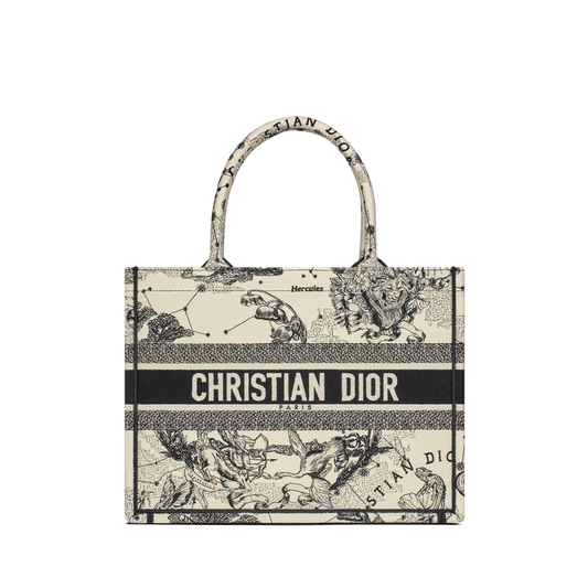 Book Tote Zodiac latte e nero