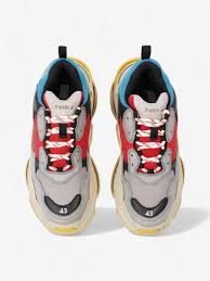 Triple S Grey Red Blue