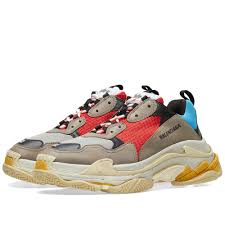 Triple S Grey Red Blue
