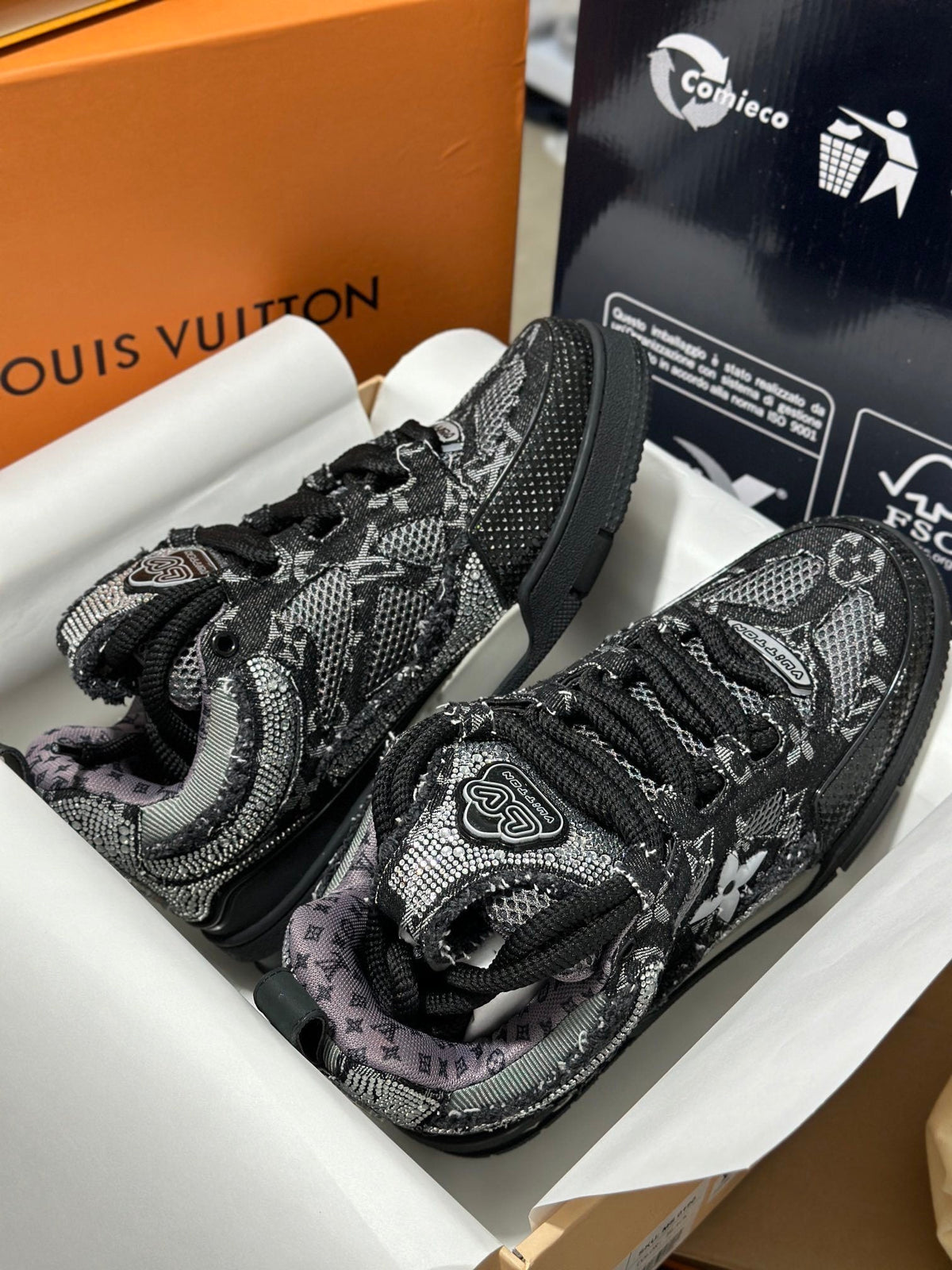 Sneakers LV Skate Swarovski