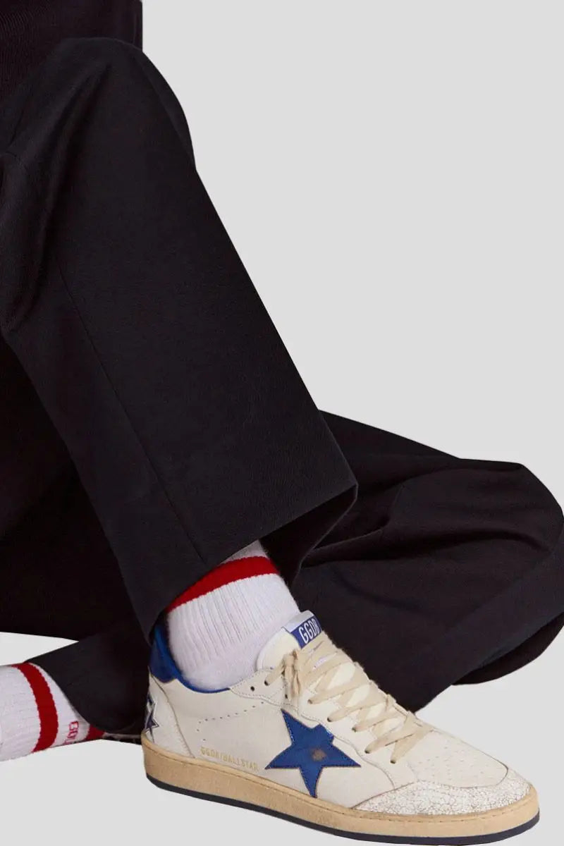 Ball Star Sneaker In White Nappa Leather