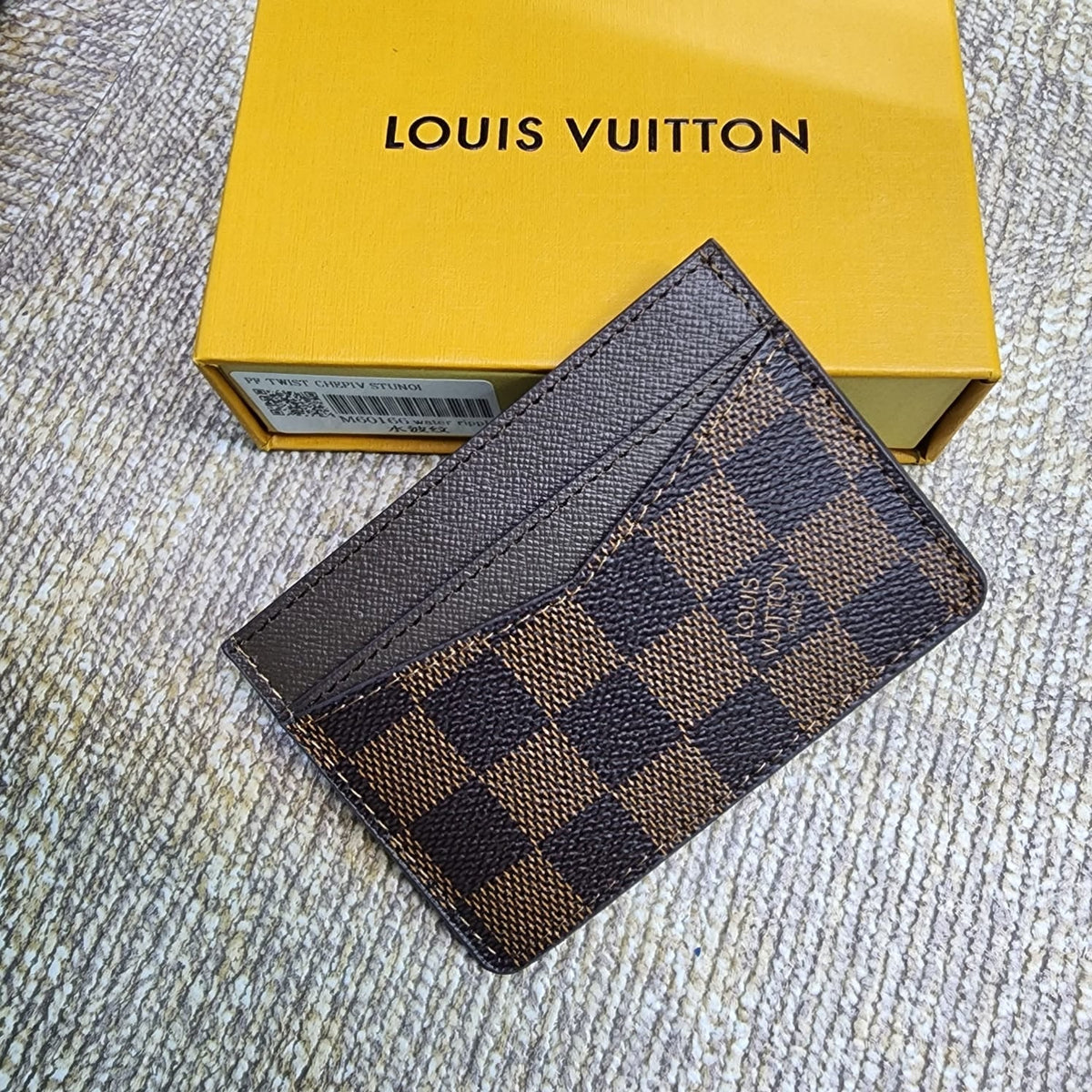 Porta carte di credito Triple Monogram Nero